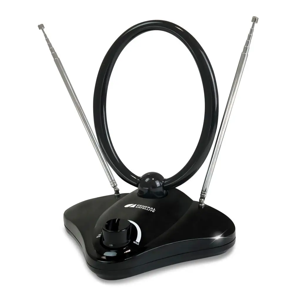 Антенна DVB-T2 GS UVR-AV1000N комнатная для цифрового телевидения с усилителем |