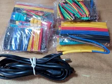 164 unids/set termorretráctil tubo termoretractil poliolefina tubo Cable Kit de surtido aislado manguito tubo de envoltura de alambre Cable manga