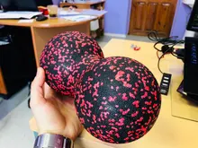 Juego de bolas de masaje de cacahuete EPP para Fitness, pelota de Lacrosse para hombro, espalda, piernas, terapia de rehabilitación, entrenamiento