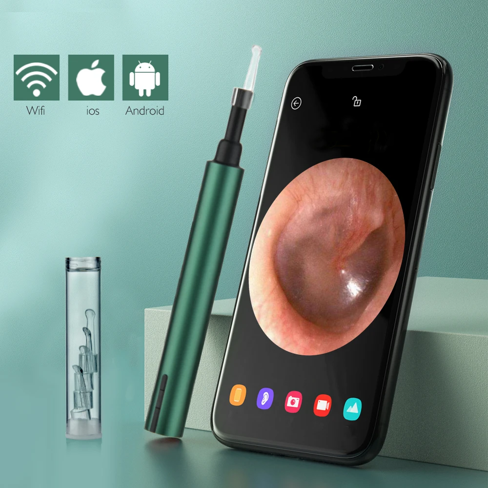 Wireless WiFi Ear Otoscope Oto Speculum Ultra Thin Ear Scope Camera