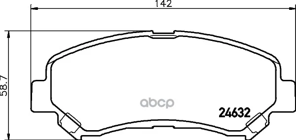 Колодки Тормозные Дисковые, Комплект Hella 8db355013781 HELLA арт. 8DB355013781