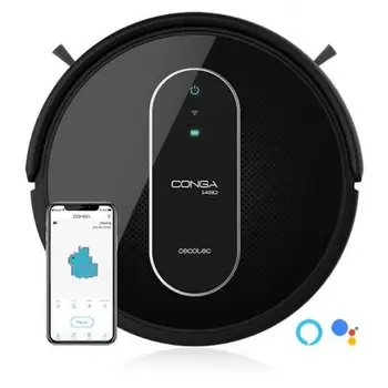 

ROBOT VACUUM CLEANER CECOTEC CONGA 1490 IMPULSE - 4 FUNCTIONS BARRE/ASPIRES/MOPA/SCRUB-SUCTION 1400PA-NAVIGATION SMART