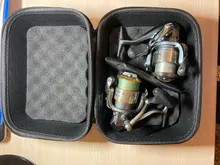 Bolsa de pesca para carrete giratorio, Funda de cuero, bolsa de carretes de pesca a prueba de golpes, impermeable, caja de almacenamiento para aparejos de pesca PJ199