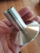 304-Stainless-Steel Adapter Pipe-Fitting Ferrule Tri Clamp Threaded Sanitary 1-1/4-DN15-50