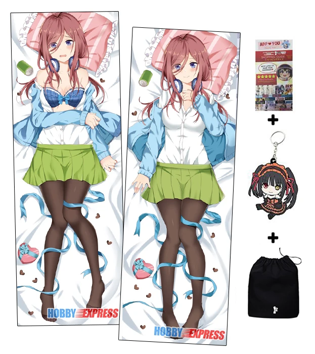 Hobby Express аниме Dakimakura японское обнимающее тело Наволочки Чехол Quintuplets Miku Yotsuba Nino Itsuki Nakano - Цвет: ADP94042