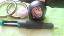 Bomba de succión de soldadura de Metal de aluminio, pistola de estaño con ventosa para soldar, pluma de eliminación, desoldador de soldadura al vacío, herramientas de soldadura manual