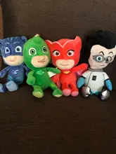 PJ máscaras de dibujos animados de 4 Uds peluche animado figura Catboy Owlette máscaras Gekko figuras de Anime juguetes para niño niña regalo de cumpleaños