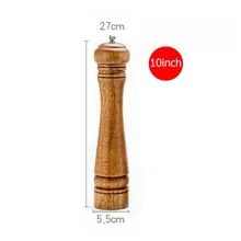 Мельница для соли, специй, перца, шейкер, ручная дробилка, кухонный инструмент, деревянный прочный 30 г, 4 и 100
