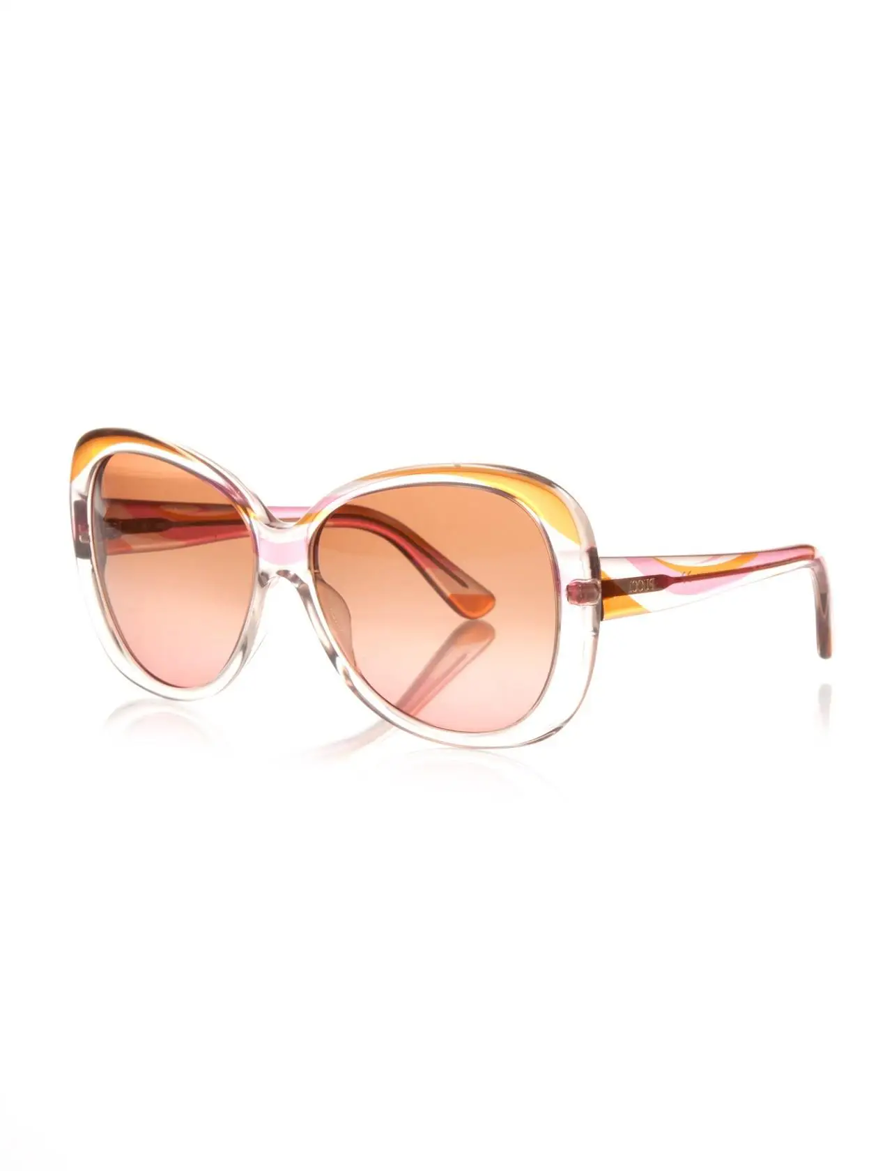 

Women's sunglasses ep 709 609 bone color organic rectangle rectangular 58-16-135 emilio pucci