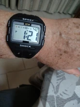 Reloj deportivo Digital multifunción para hombre, cronógrafo con alarma, 5Bar, luz trasera, pantalla cuadrada, resistente al agua, números grandes