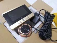 Portero automático Digital LCD de 4,3 pulgadas, Visor de puerta con visión nocturna IR, timbre de seguridad para el hogar, cámara mirilla, foto y vídeo Digital