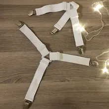 Belt-Fastener Blanket Mattress Clip Gripper Bed-Sheet Elastic White Tidy Non-Slip And