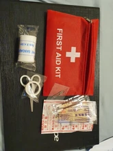 Botiquín de primeros auxilios portátil para personas o familia, tratamiento médico de supervivencia de emergencia para viajes, acampada o senderismo, impermeable al aire libre