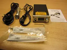 Estación de soldadura T12 STM32 2,1 S, 5 pines, pantalla OLED 1,3, temperatura ajustable, electrónica Digital, con puntas de soldadura