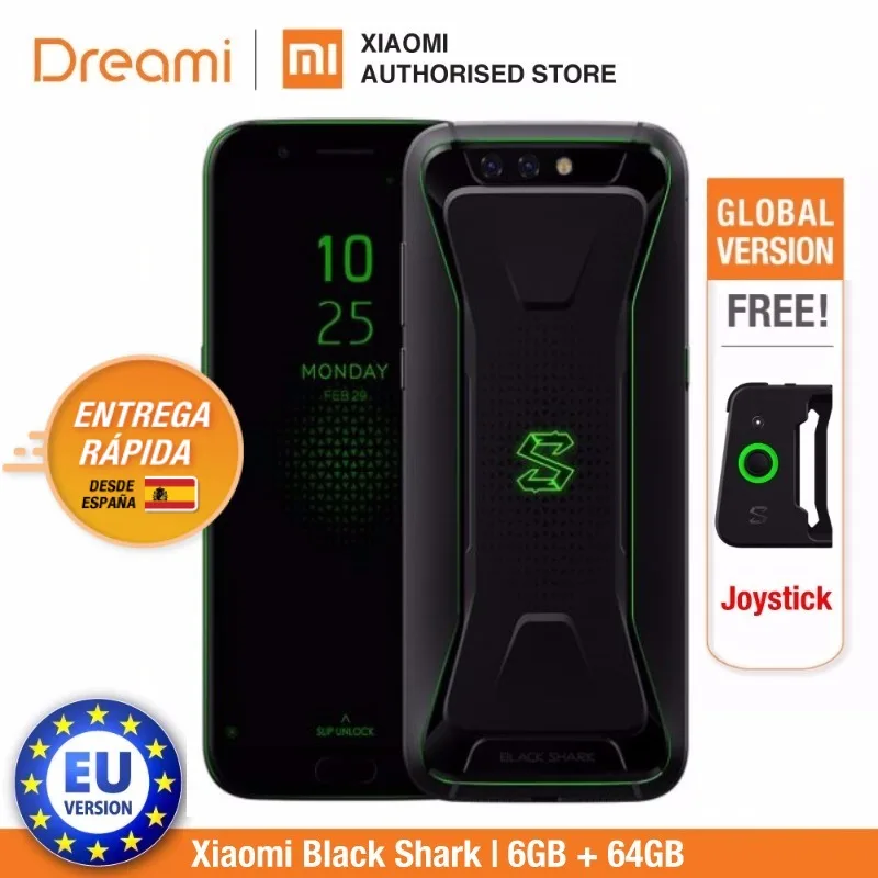 Global Version Xiaomi Black Shark 64GB ROM 6GB RAM Gaming phone (Brand New and Sealed) Blackshark Smartphone Mobile Global Version Xiaomi Black Shark 64GB ROM 6GB RAM Gaming phone (Brand New and Sealed) Blackshark Smartphone Mobile