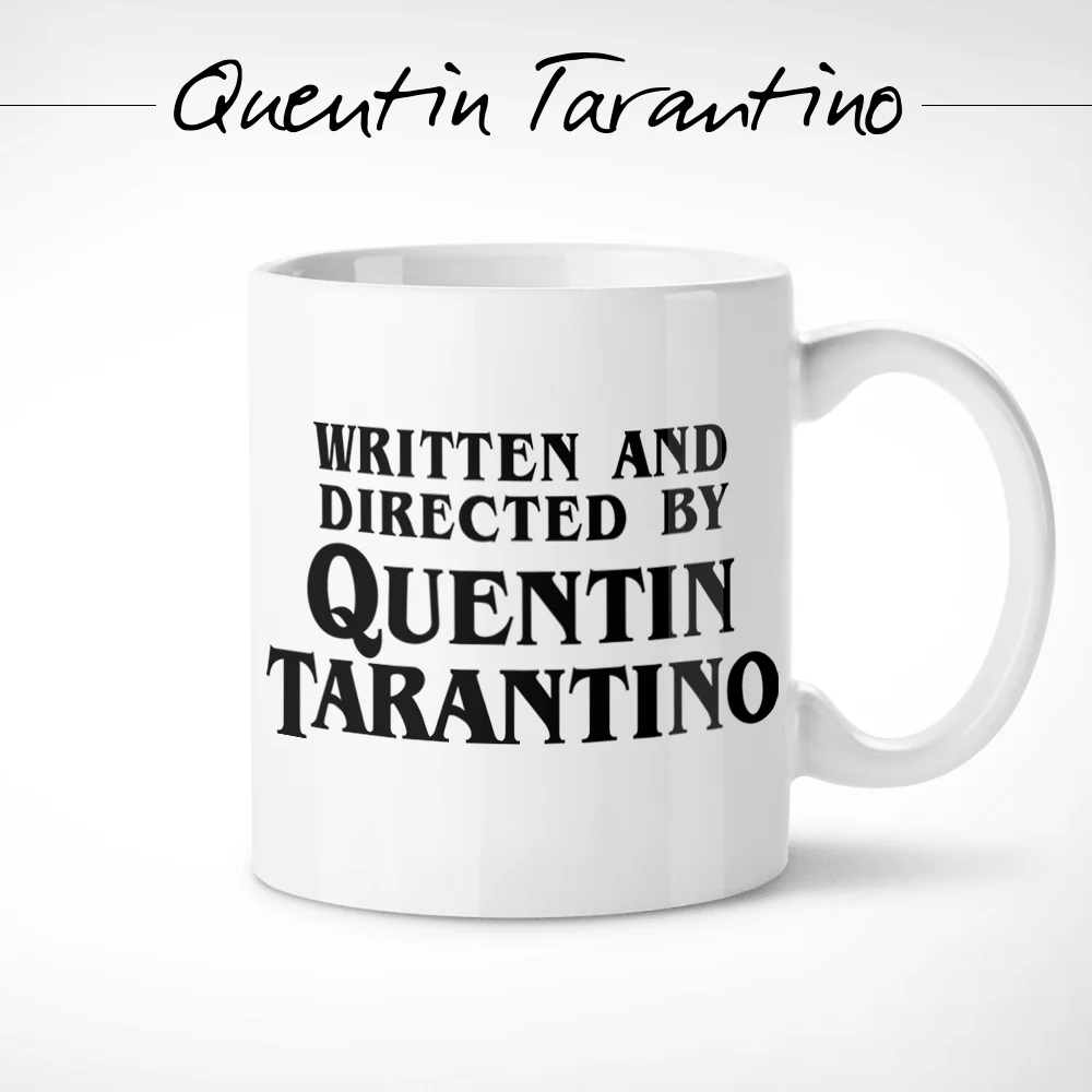 QUENTIN TARANTINO-кружка/чашка кофе написанная и направленная Tittle credit Pelicula cinema