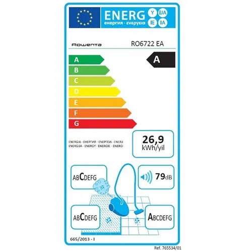 Пылесос Rowenta RO6712 Ergo Force Cyclonic 700 Вт Зеленый 220v