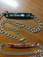 Pulseras de cristal de acero inoxidable para hombre y mujer, nuevo amante, brazalete con abalorio con forma de corona, joyería para hombre y mujer