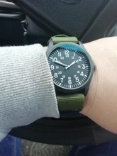 Air Force-reloj con correa de nailon para hombre, cronógrafo deportivo de cuarzo con pantalla de 24H para exteriores