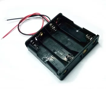 

AA - R6 - LR06 - UM3 4xAA Battery holder. 20cm cable length.
