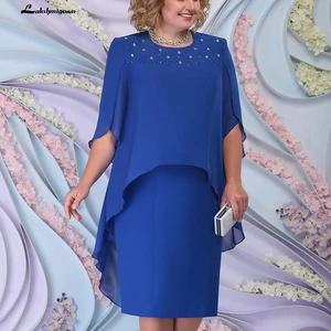Vestido размера плюс темно-синее платье для матери невесты 2022 Vestido Fiesta с оборками великолепное женское вечернее платье на заказ
