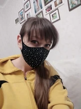 4pc brillo ostentoso diamantes cara MaskReusable boca lentejuela brillante Anti Haze a prueba de polvo máscara de protección máscara mascarillas