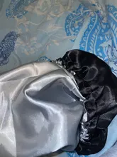 Reversible Satin Hat Bonnet Hair-Caps Head-Cover Hair-Styling-Accessories Curly Adjust