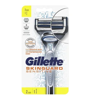 

Gillette FUSION SKINGUARD SENSITIVE Бритва мужская, 2 сменные кассеты