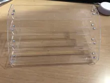 Organizador de exhibición de esmalte de uñas acrílico, 2-3-4-5-6-7 capas, manicura, cosméticos, soporte para presentación de joyería, caja de maquillaje de acrílico transparente