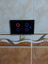 Interruptor táctil inteligente con WIFI, Control remoto inalámbrico con aplicación Smart Life, estándar US, 1/2/3 / 4 entradas