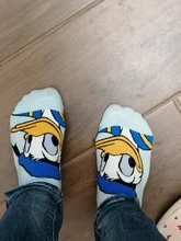 DisneySummer chica nueva calcetines de dibujos animados Mickey Minnie pato de algodón de las mujeres calcetines lindo divertido Invisible corto calcetines para otoño