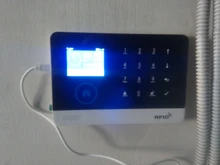 Inalámbrico Tuya APP SIM GSM casa RFID de seguridad antirrobo LCD teclado táctil sistema de alarma WIFI/GSM kit de Sensor ruso español voz