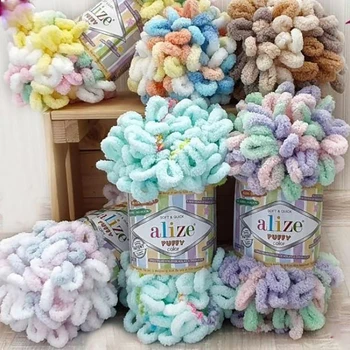 

Пряжа Alize Puffy Color 100гр. 9м (100% микрополиэстер)