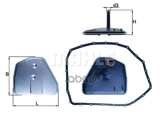 Фильтр Акпп Audi A4/A6/A8 04- Mahle/Knecht Hx164d Mahle/Knecht арт. HX164D