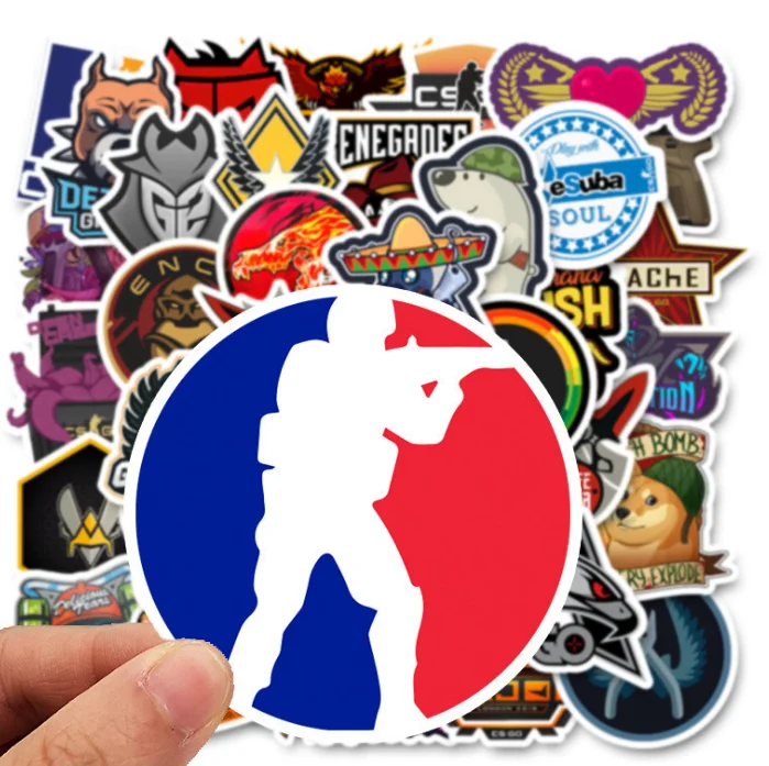 50 шт./упак. милые Водонепроницаемый ПВХ CSGO граффити Стикеры s Водонепроницаемый чемодан для скейтборда гитары забавные Стикеры детская игрушка
