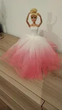 Vestido de barbie original, ropa de muñeca, vestido de boda, productos de calidad, vestido con falda de princesas, accesorios