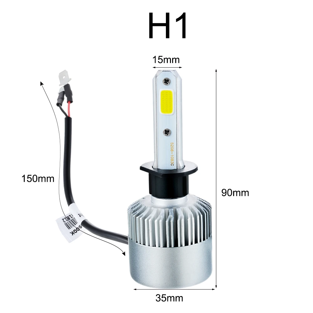 H1 H3 880/881/H27 H13/9008 H4/HB2/9003 Автомобильные фары S2led супер яркие дальнего и ближнего света лампы 2 света