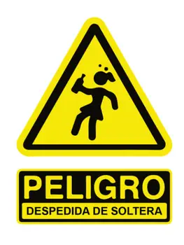 

Danger-bachelorette party #2 - 12 cm x 12 cm-square medium