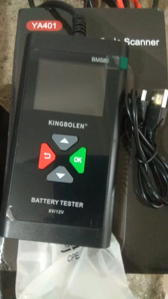 Отзыв о товаре Автомобильный тестер батареи KINGBOLEN BM580 12V 6V CCA Circut тестер Cranking зарядка инструменты BM550 Автомобильный анализатор батареи от пользователя H***n