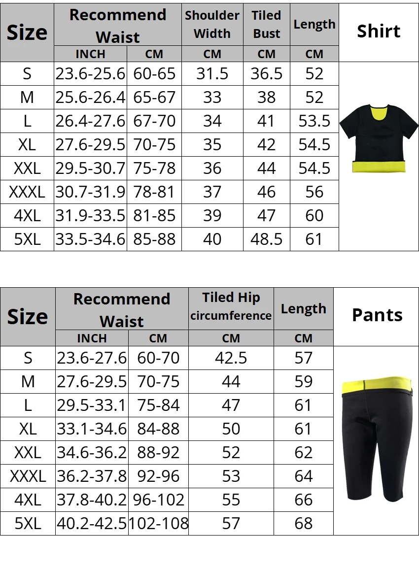 YBFDO New Body Shaper Slimming Shirt Sauna Women Waist Trainer Slim Corset Neoprene Sauna Tank Top + Pant Suits Body Shapewear tummy tucker for women