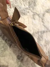 Bolso de piel sintética suave para mujer, bolsa de hombro pequeña de diseño a la moda, Color sólido Retro, Color púrpura