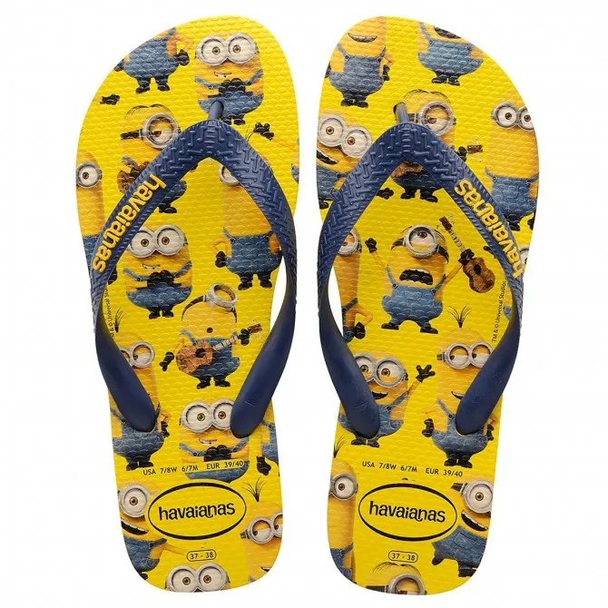 Вьетнамки Havaianas с миньонами, оригинальные и Аутентичные самые известные  бразильские вьетнамки - купить по выгодной цене | AliExpress