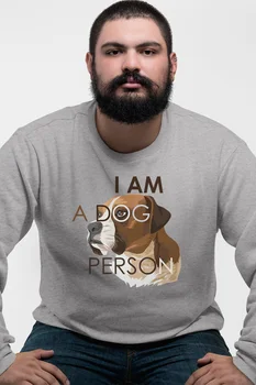 

Angemiel Wear I Am A Dog Person Gray Men 'S Sweatshirt