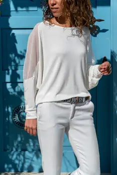 

Güneşkızı Women Shoul Fishnet Detailed Temporary Shed Bluz GK-SNS541