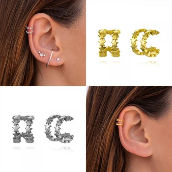 

Minimalist Fine Jewelry 925 Sterling Silver Pendientes Ear Clip For Wedding Engagement Party Gift No Piercing-Clip Earring