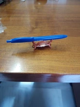 Japoneses nuevos creativos lindo cangrejo pluma titular halterofilia cangrejos Penholder estante soporte de almacenamiento regalo papelería