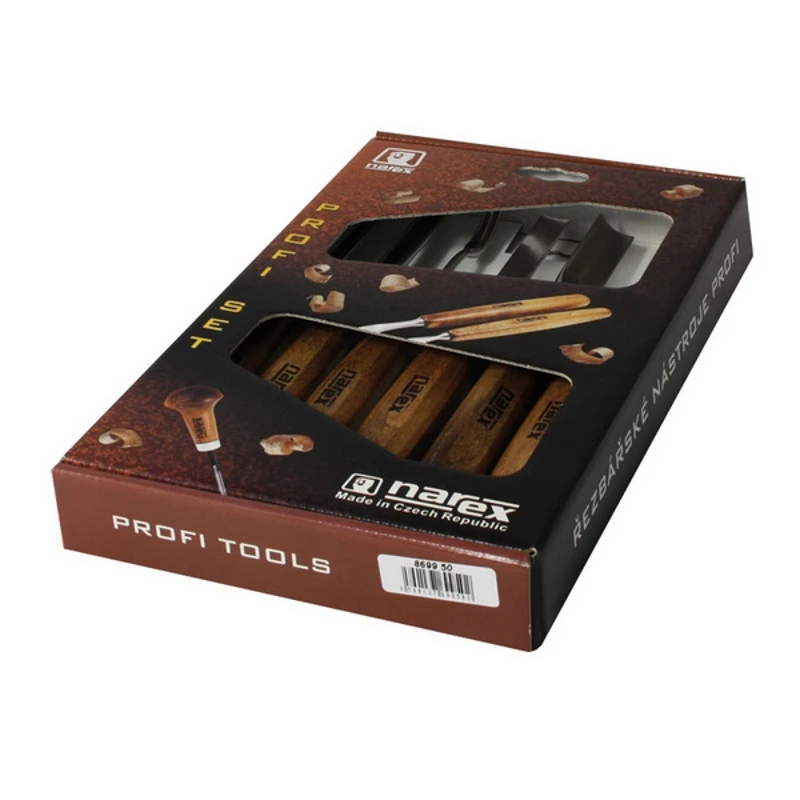 Profi tool set 6-piece, Narex wood carving Feret rezchitskih professional woodworking semicircular incisors