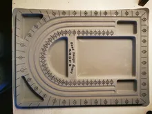Placa de cuentas flocadas para fabricación de joyas, accesorios de pulsera, abalorios, herramientas de medición, diseño de joyería, bricolaje, 1 Uds.