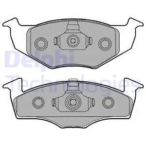 Колодки дисковые п.\ VW Golf/Vento/Polo 1.4/1.6/1.9D/TD/SDi 95-0