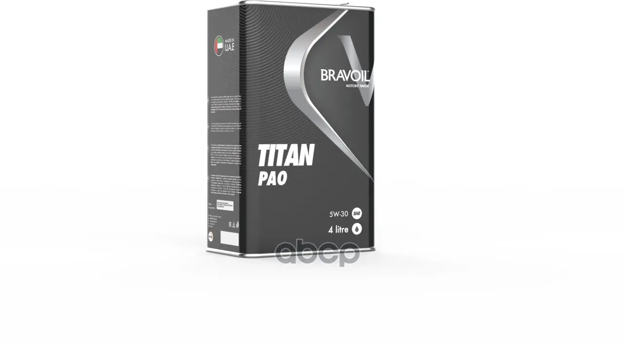 BRAVOIL Масло Моторное Bravoil Titan Pao 5w30 Sn/Cj-4 Acea C3, 4л